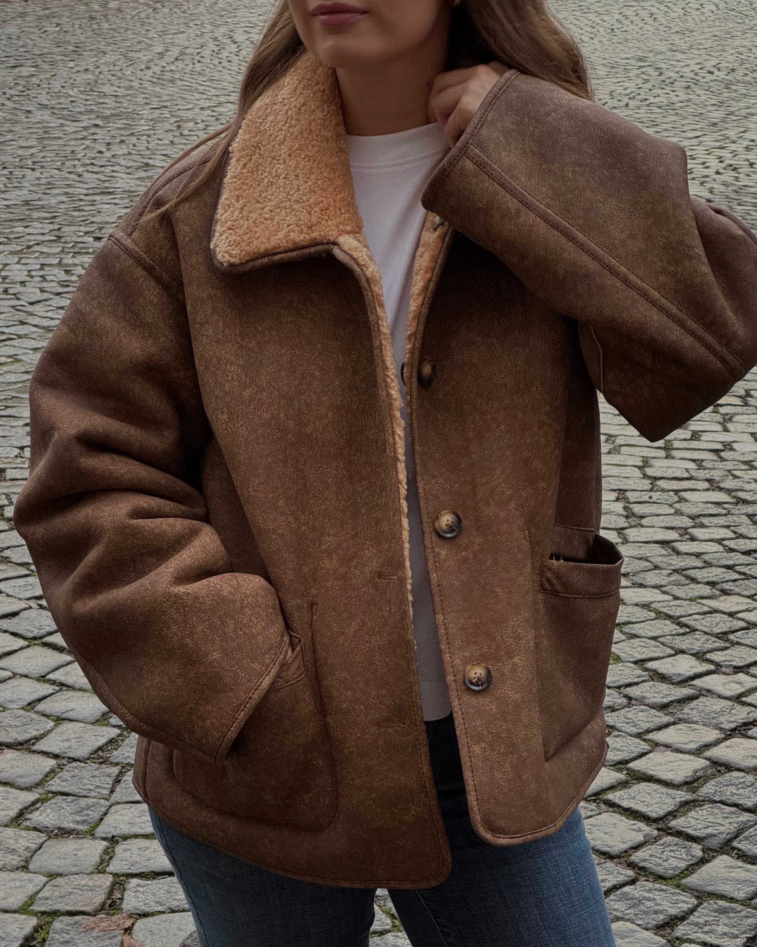 OBJSHARRI Jacket - Tannin